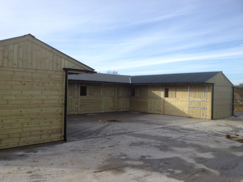 Six Stables with Tack/Store Room & Fibre Cement Roof Six Stables with Tack/Store Room & Fibre Cement Roof