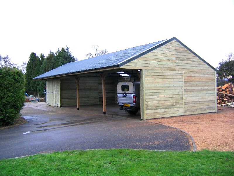 Open Fronted Barn With Enclosed Workshop Open Fronted Barn With Enclosed Workshop